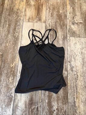 Black Strappy Women's Tank Top